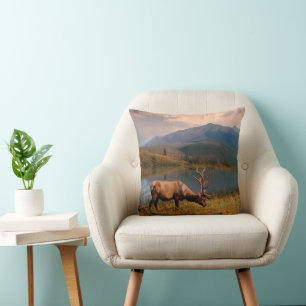 Mountains   Jacques Mountain Range Alberta Canada Throw Pillow