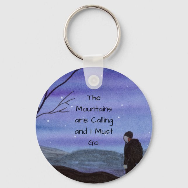 Mountains Keychain (Front)