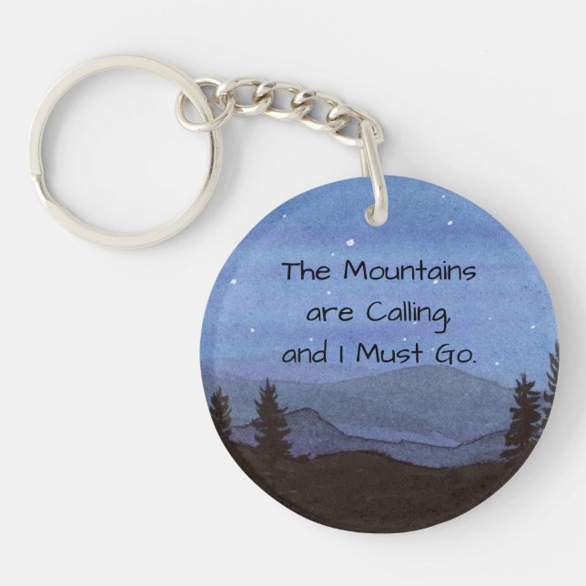Mountains Keychain (Front)