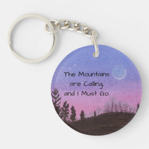 Mountains Keychain