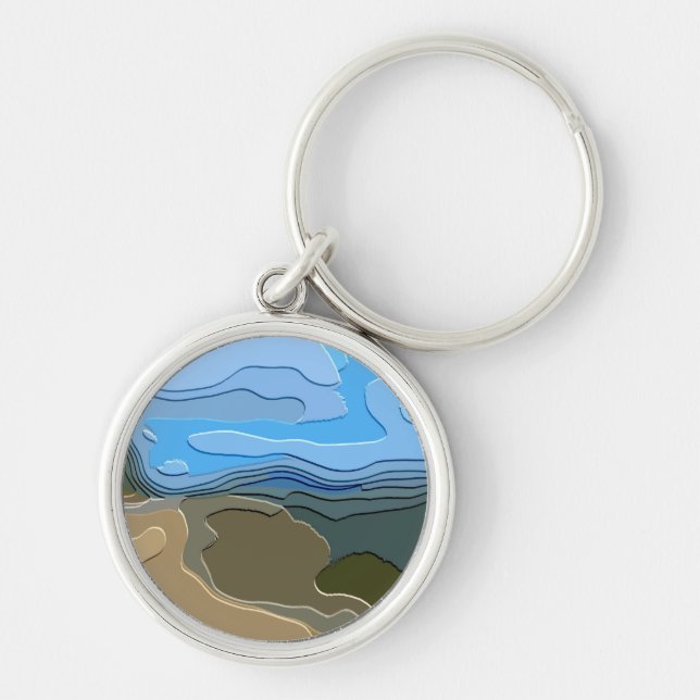 MOUNTAINS KEYCHAIN (Front)