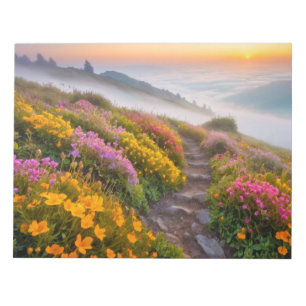 Mountains Landscape Majestic Picturesque Mist Sky Notepad
