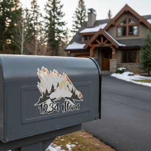 Mountains mailbox sticker