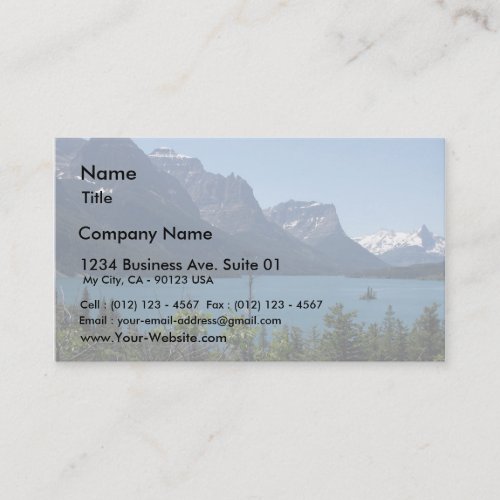Mountains Maontana Glacier Parks Business Cards