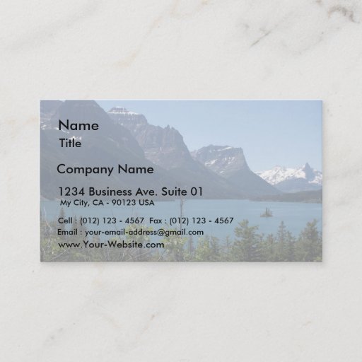 Customizable Mountains Maontana Glacier Parks Business Cards