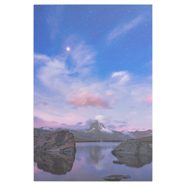 Mountains | Matterhorn & Lake Stellisee Gallery Wrap (Front)