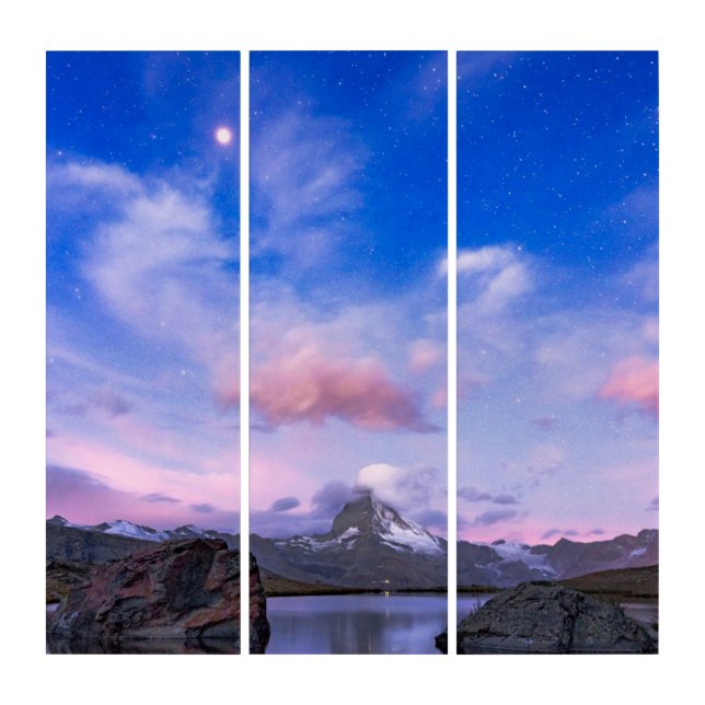 Mountains | Matterhorn & Lake Stellisee Triptych (Front)