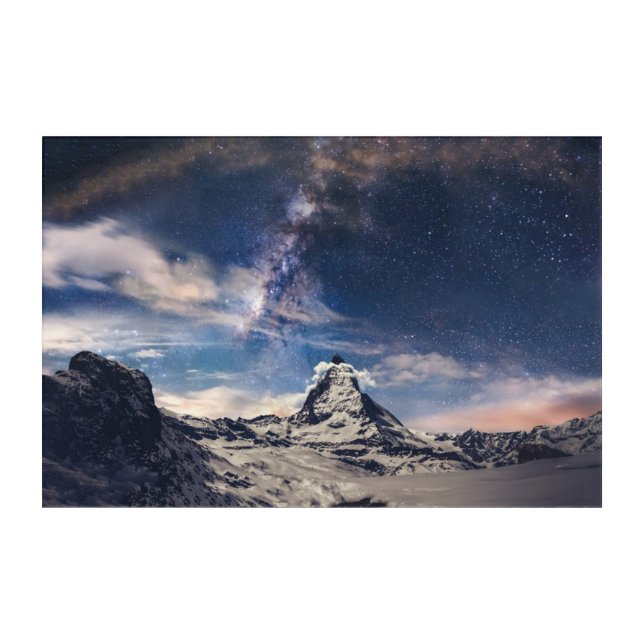 Mountains | Matterhorn Zermatt Switzerland Acrylic Print (Front)