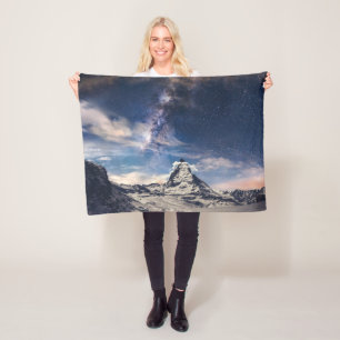 Mountains   Matterhorn Zermatt Switzerland Fleece Blanket
