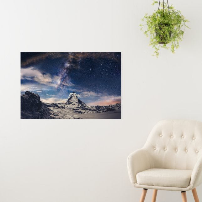 Mountains | Matterhorn Zermatt Switzerland Foam Board (In Situ (Wall))