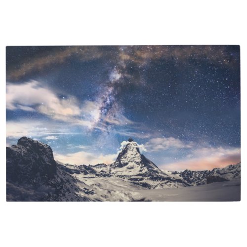 Mountains  Matterhorn Zermatt Switzerland Metal Print