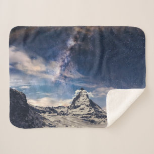 Mountains   Matterhorn Zermatt Switzerland Sherpa Blanket