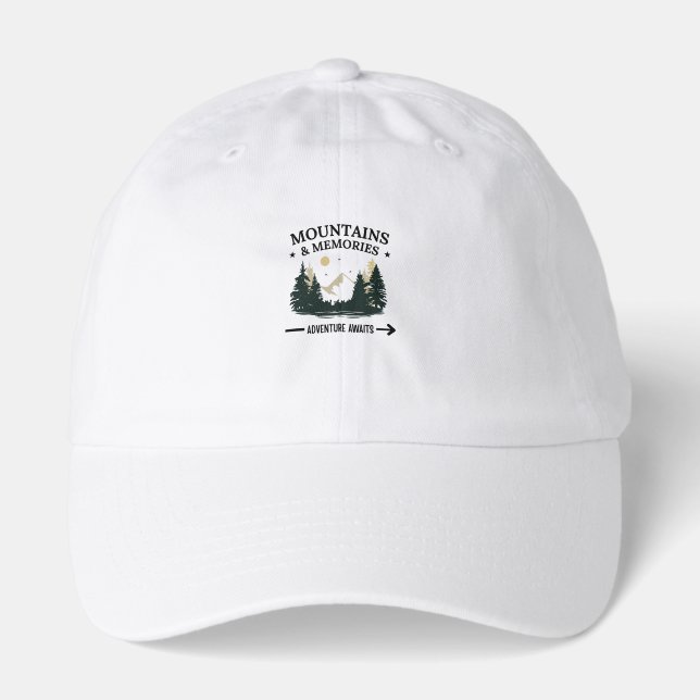 Mountains & Memories Adventure Awaits Hat (Front)