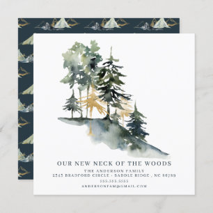 Mountains Modern Moving Announcement