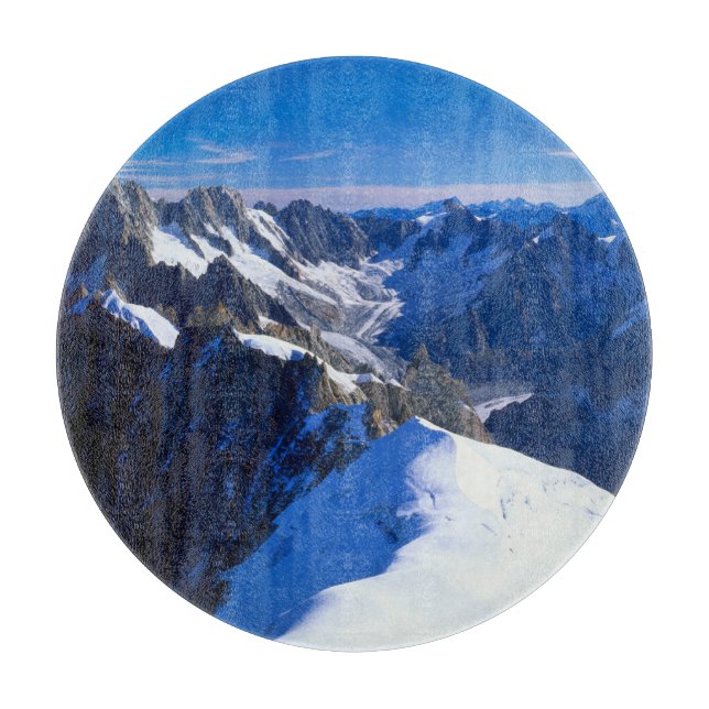 Mountains | Mont Blanc, European Alps Cutting Board (Front)
