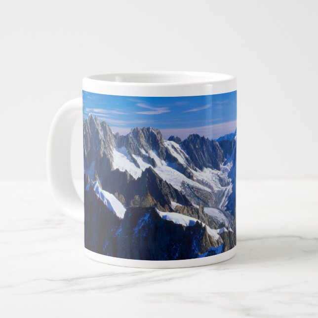 Mountains | Mont Blanc, European Alps Giant Coffee Mug (Front Left)