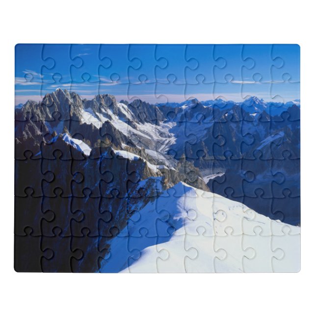Mountains | Mont Blanc, European Alps Jigsaw Puzzle (Puzzle Horizontal)