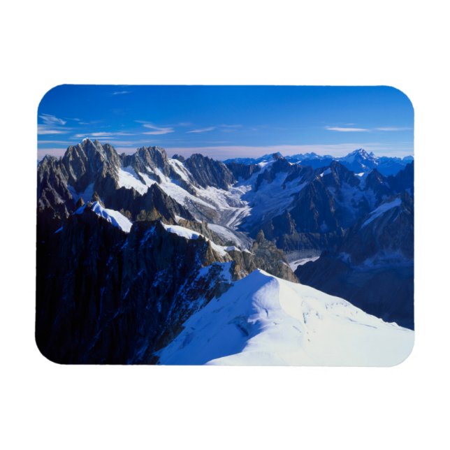 Mountains | Mont Blanc, European Alps Magnet (Horizontal)
