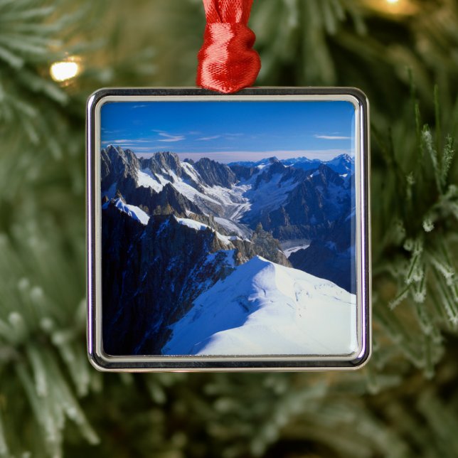 Mountains | Mont Blanc, European Alps Metal Ornament (Tree)
