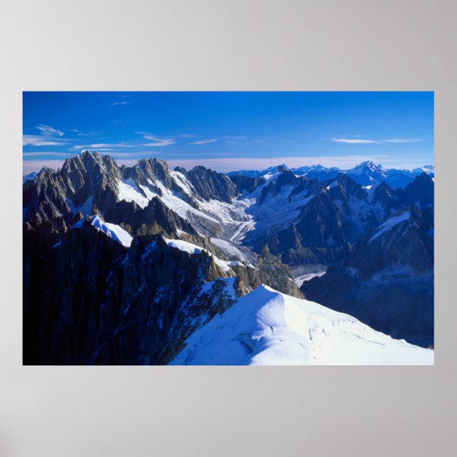 Mountains | Mont Blanc, European Alps Poster (Front)