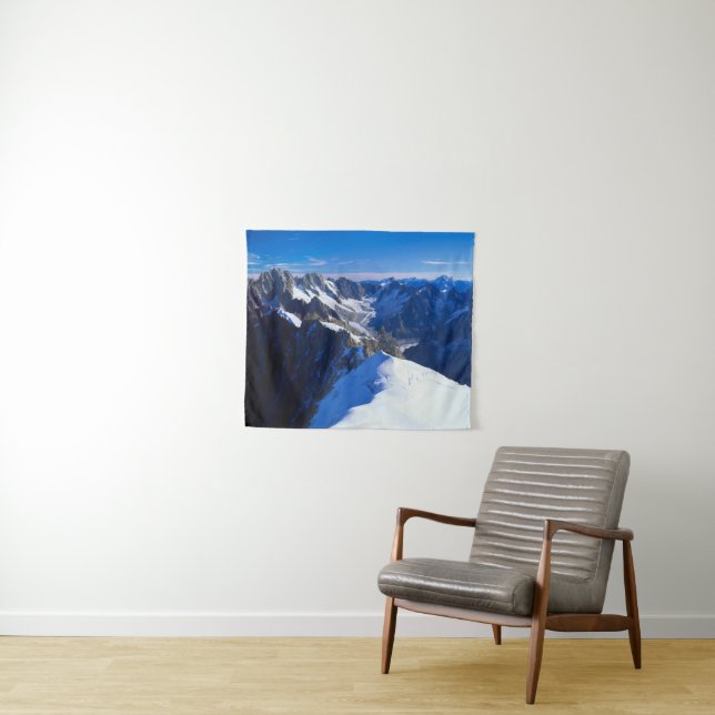 Mountains | Mont Blanc, European Alps Tapestry (In Situ (Horizontal))