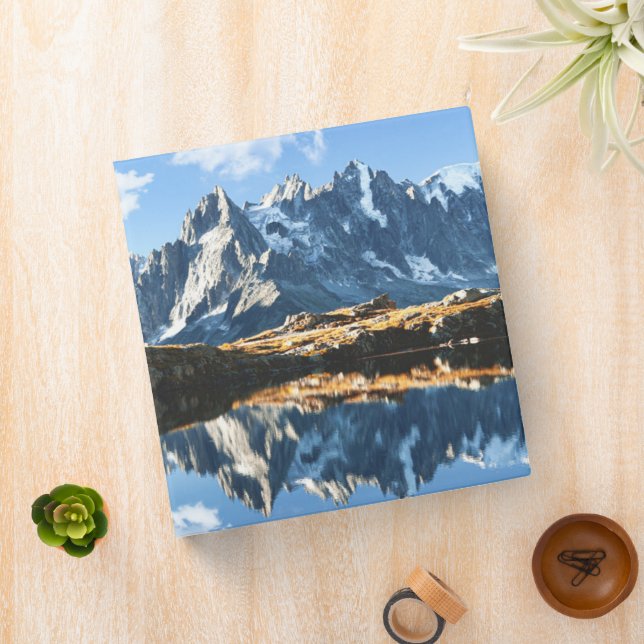 Mountains | Mont Blanc Massif, France 3 Ring Binder (In Situ)