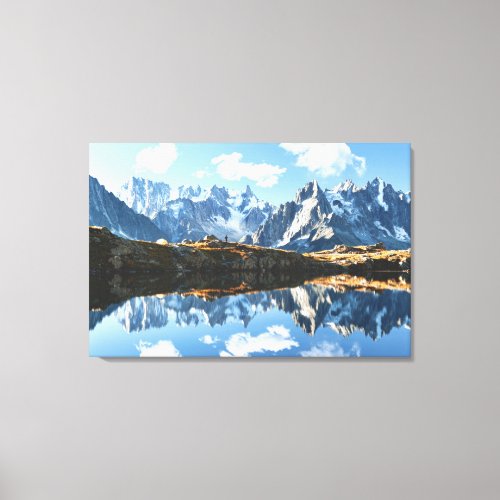 Mountains  Mont Blanc Massif France Canvas Print