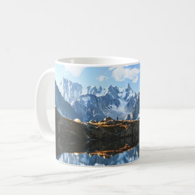 Mountains | Mont Blanc Massif, France Coffee Mug (Front Left)