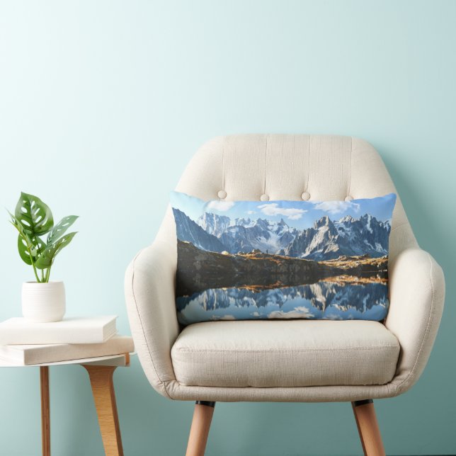 Mountains | Mont Blanc Massif, France Lumbar Pillow (Chair)