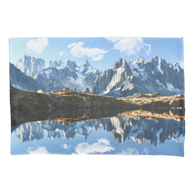 Mountains | Mont Blanc Massif, France Pillow Case (Front)
