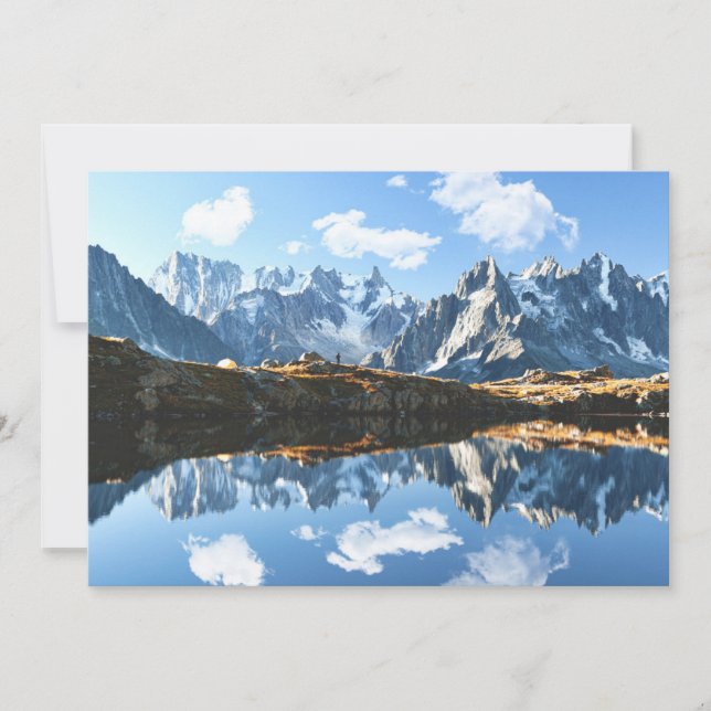 Mountains | Mont Blanc Massif, France Thank You Card (Front)