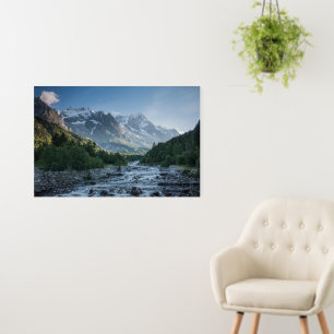 Mountains   Mont Blanc Massif, Italy Foam Board