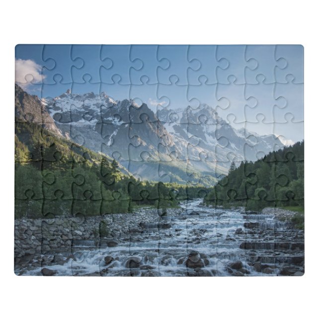 Mountains | Mont Blanc Massif, Italy Jigsaw Puzzle (Puzzle Horizontal)