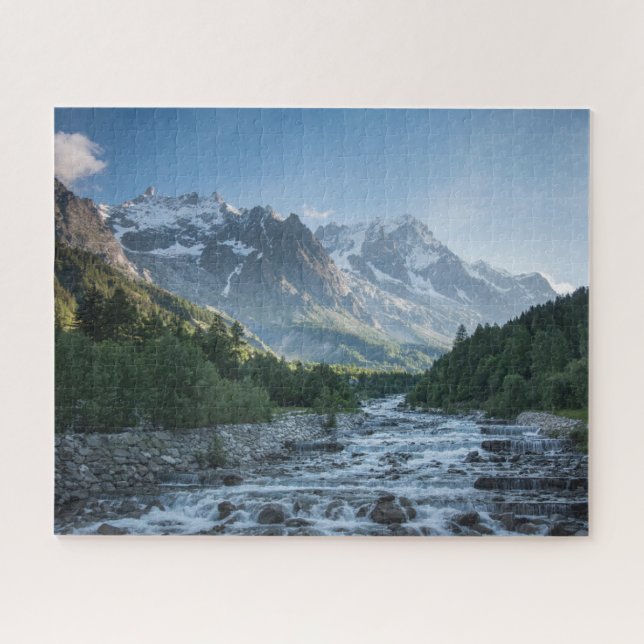 Mountains | Mont Blanc Massif, Italy Jigsaw Puzzle (Horizontal)