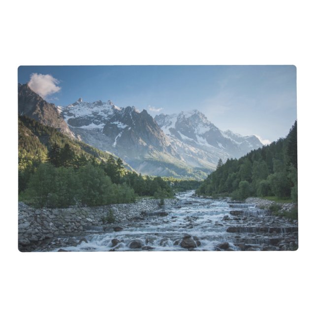 Mountains | Mont Blanc Massif, Italy Placemat (Front)