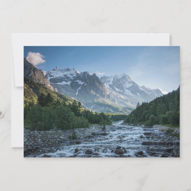 Mountains | Mont Blanc Massif, Italy Thank You Card (Front)