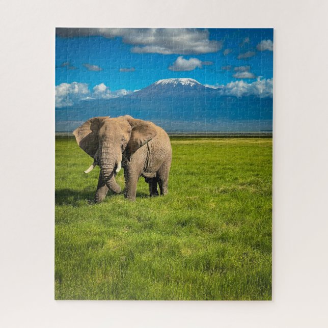 Mountains | Mount Kilimanjaro Tanzania, Africa Jigsaw Puzzle (Vertical)