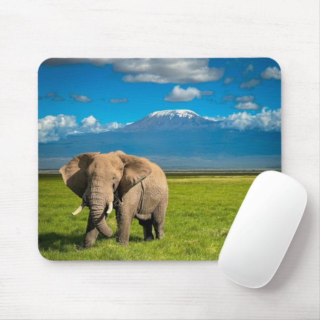 Mountains | Mount Kilimanjaro Tanzania, Africa Mouse Pad (With Mouse)