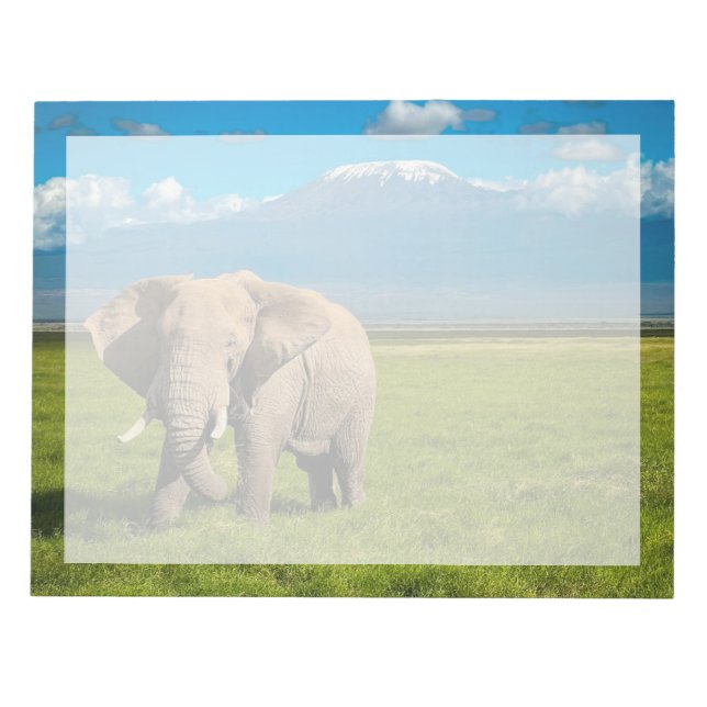 Mountains | Mount Kilimanjaro Tanzania, Africa Notepad (Front)