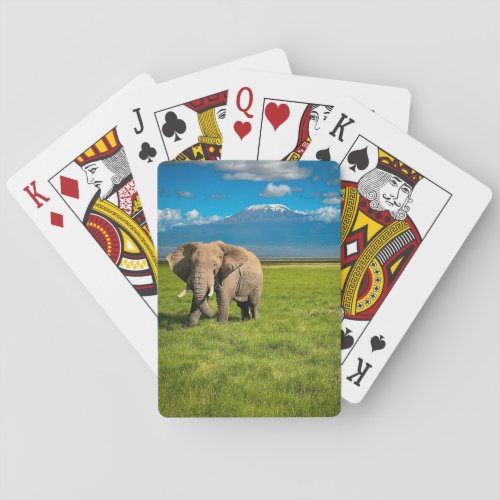 Mountains  Mount Kilimanjaro Tanzania Africa Playing Cards