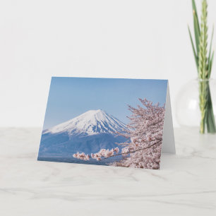 Mountains Mt. Fuji Tokyo, Japan Card