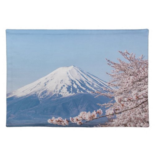 Mountains  Mt Fuji Tokyo Japan Cloth Placemat