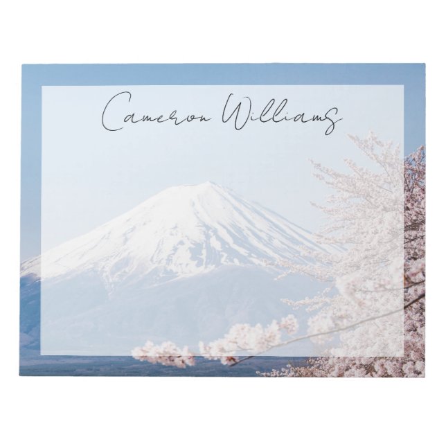 Mountains | Mt. Fuji Tokyo, Japan Notepad (Front)