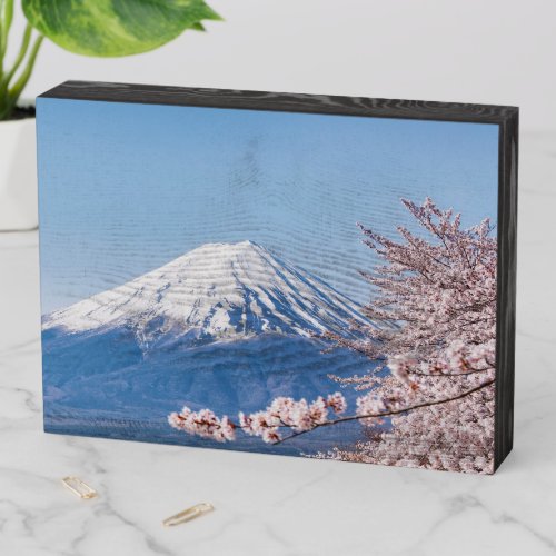 Mountains  Mt Fuji Tokyo Japan Wooden Box Sign