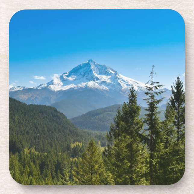 Mountains | Mt. Hood Oregon Beverage Coaster (Front)
