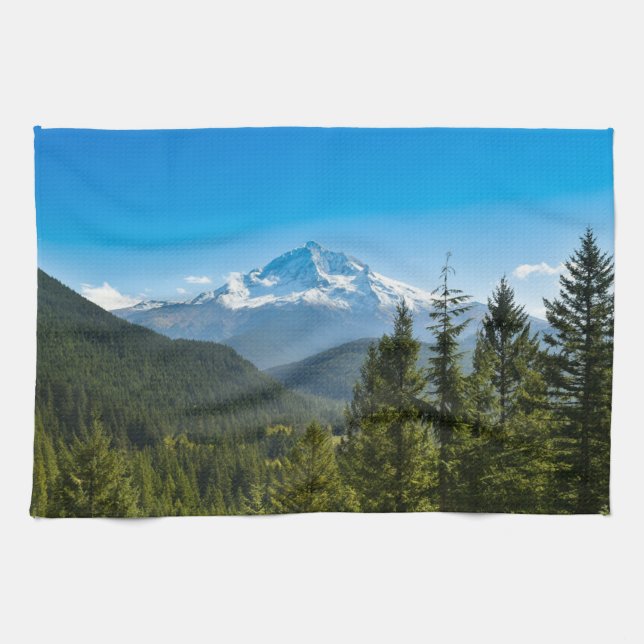 Mountains | Mt. Hood Oregon Kitchen Towel (Horizontal)