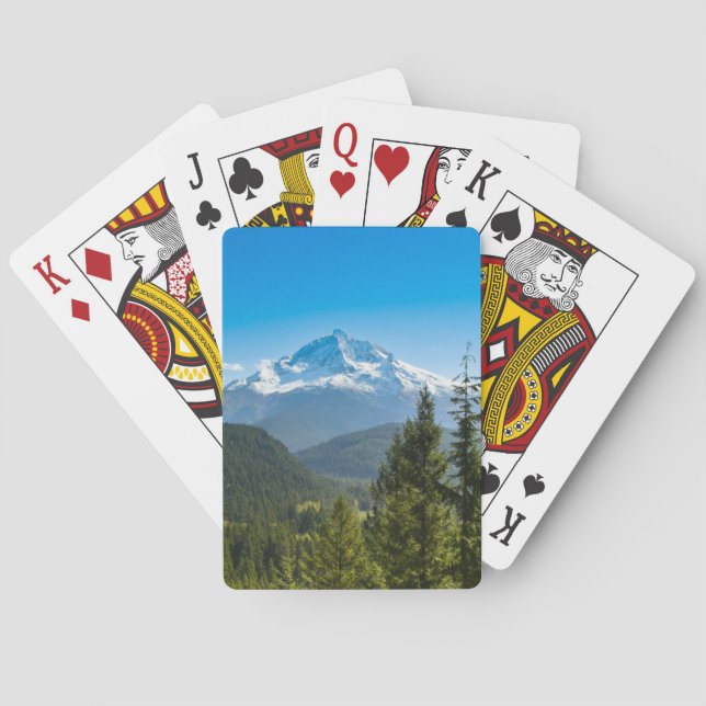 Mountains | Mt. Hood Oregon Poker Cards (Back)