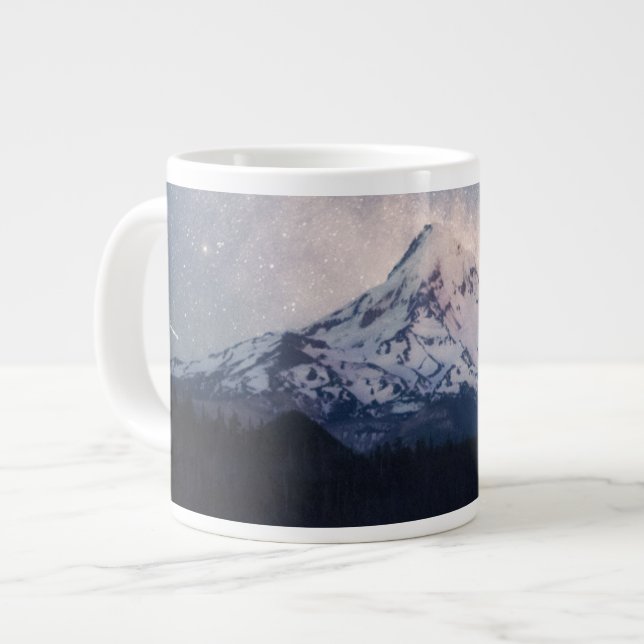 Mountains | Mt. Hood Portland, Oregon Giant Coffee Mug (Front Left)
