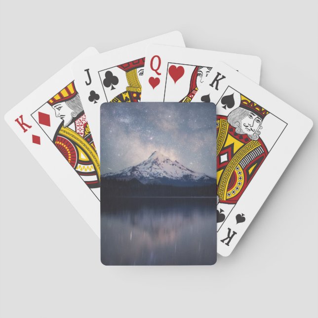Mountains | Mt. Hood Portland, Oregon Poker Cards (Back)