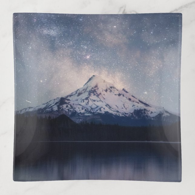 Mountains | Mt. Hood Portland, Oregon Trinket Tray (Front)